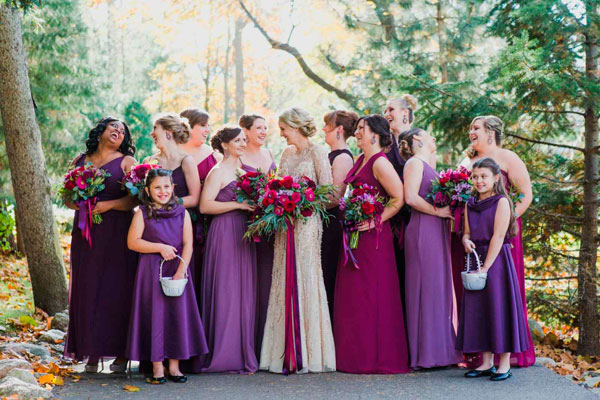 vestidos ultravioleta no casamento