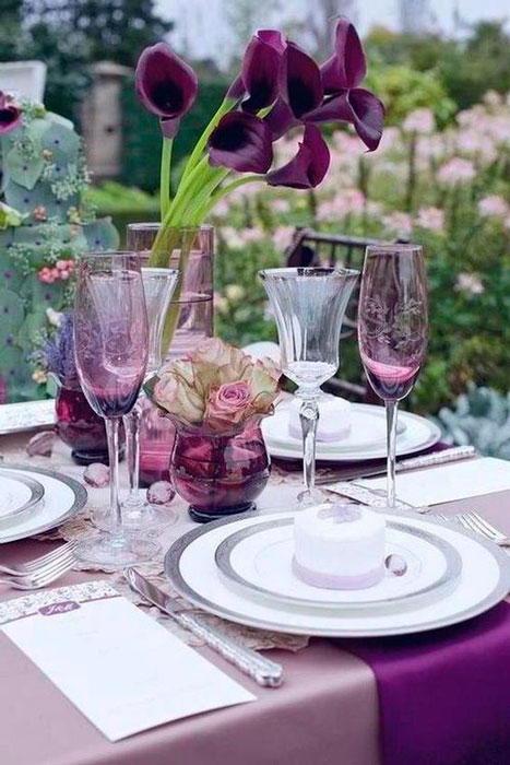 decoração casamento ultravioleta