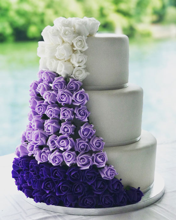 bolo ultravioleta casamento