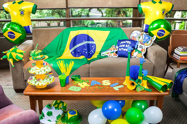 5 ideias de decoração para assistir jogos do Brasil