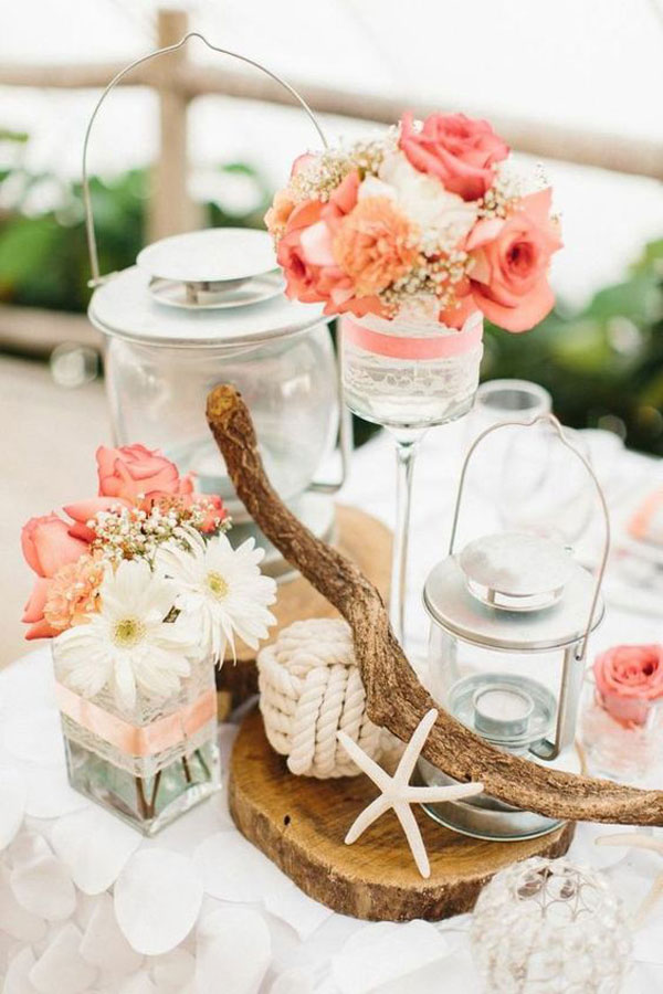 casamento na praia com living coral